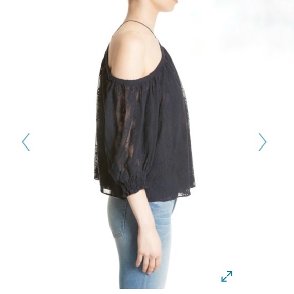 Rebecca Taylor cold shoulder blouse EUC - Picture 3 of 8